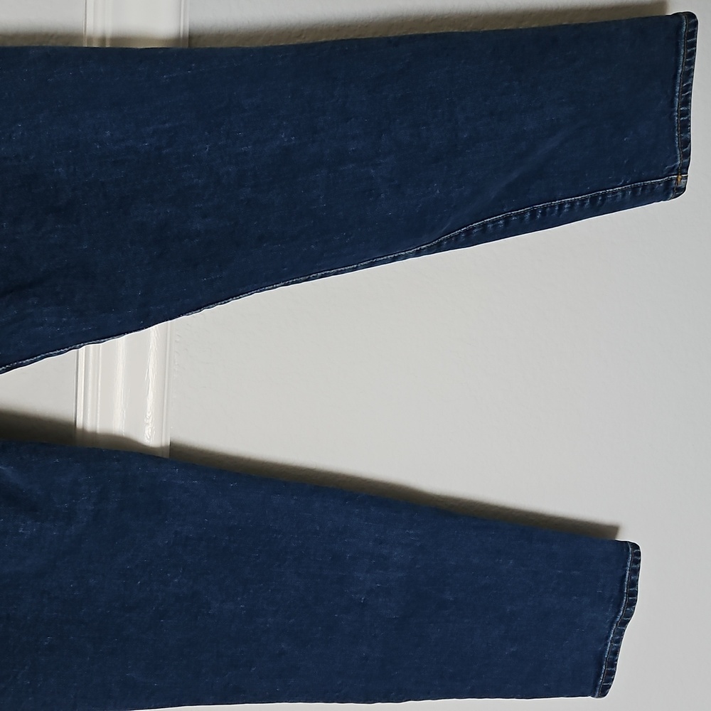 H&M Mom Jeans Ultra High Waist &Denim Blue 4 Button Fly - Picture 6 of 13